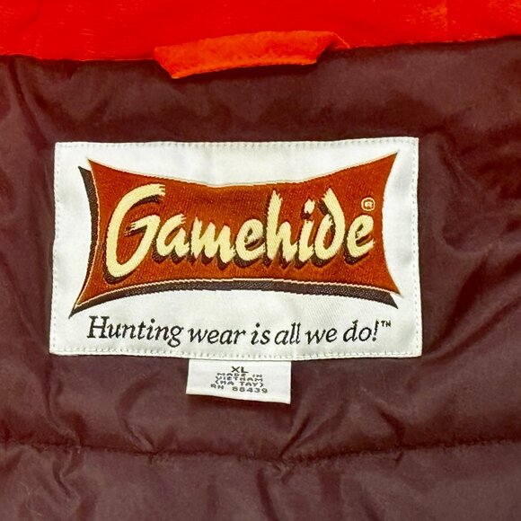 ~~Gamehide Quilted Full-Zip Orange Hunting/Work/Hiking/Shooting Jacket Men's XL - Picture 5 of 6